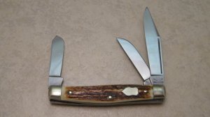 Friedr. Olbertz Solingen Germany Stag Stockman Knife