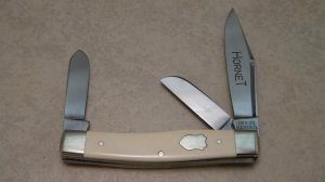 Simmons Hardware Co. Germany Hornet Genuine Ivory Stockman Knife