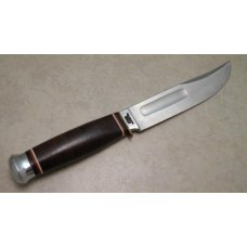 Carl Schlieper Solingen Germany Eye Brand Jim Bowie Stacked Leather Fixed Blade Sheath Knife Carl Schlieper Solingen Germany Eye Brand Jim Bowie Stacked Leather Fixed Blade Sheath Knife