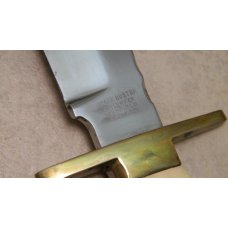 Fight'n Rooster Frank Buster Cutlery Co. Sheffield England Stag Bowie Fixed Blade Sheath Knife Fight'n Rooster Frank Buster Cutlery Co. Sheffield England Stag Bowie Fixed Blade Sheath Knife