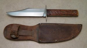 Case's Tested XX Bone Small Bowie Fixed Blade Sheath Knife
