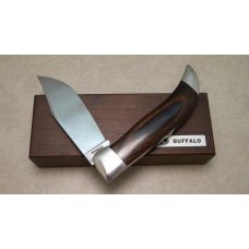 Case XX USA 9 Dot (1971) Wood P172 Buffalo Clasp Knife in Box Case XX USA 9 Dot (1971) Wood P172 Buffalo Clasp Knife in Box