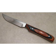 Custom Wood Fixed Blade Knife with Leather Sheath by Bud Terral Custom Wood Fixed Blade Knife with Leather Sheath by Bud Terral