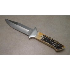 Bear MGC USA Bone Stag 503 Midsize Bowie Fixed Blade Sheath Knife in Box