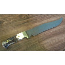 Bear MGC USA Stag Damascus 502D Bowie Fixed Blade Sheath Knife in Box