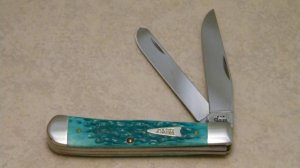 Case XX USA 2004 Jade Bone 6254 SS Trapper Knife