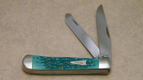 Case XX USA 2004 Jade Bone 6254 SS Trapper Knife