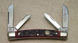 Hen & Rooster Solingen Germany 364C RPB Red Picked Bone Congress Knife