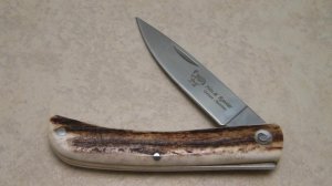 Hen & Rooster German Stainless HR 5039 Spain Stag Sod Buster Knife
