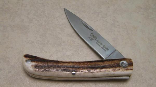 Hen & Rooster German Stainless HR 5039 Spain Stag Sod Buster Knife