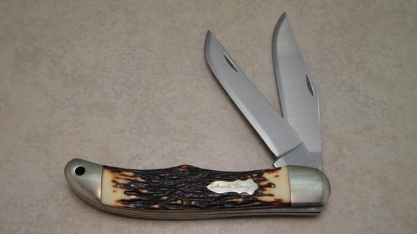 Schrade + USA 227UH Uncle Henry Staglon Folding Hunter Knife Schrade + USA 227UH Uncle Henry Staglon Folding Hunter Knife