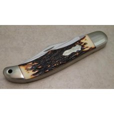Schrade + USA 227UH Uncle Henry Staglon Folding Hunter Knife Schrade + USA 227UH Uncle Henry Staglon Folding Hunter Knife