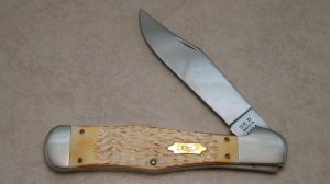 Case XX Bradford PA USA 1991 Burnt White Bone BW61050 SS Coke Bottle Knife