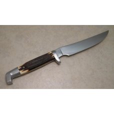 Queen #75 Made in USA Imitation Winterbottom Bone Hunting Fixed Blade Sheath Knife c.1980's Queen #75 Made in USA Imitation Winterbottom Bone Hunting Fixed Blade Sheath Knife c.1980's