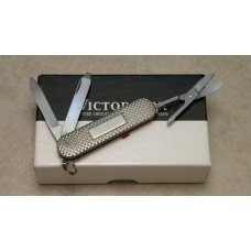 Victorinox Switzerland Stainless Rostfrei Diplomat Silver Alox Swiss Army Knife in Box Victorinox Switzerland Stainless Rostfrei Diplomat Silver Alox Swiss Army Knife in Box
