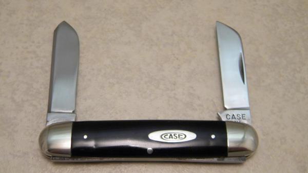 Case XX 1940-1964 Slick Black 2245 Sheepfoot Spey 2 Blade Pocket Knife Case XX 1940-1964 Slick Black 2245 Sheepfoot Spey 2 Blade Pocket Knife