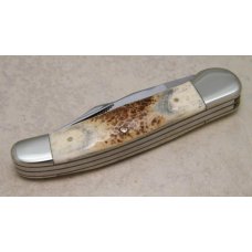 Parker & Son Surgical Steel Japan Sandbar Stag M-1515 Eagle Brand Copperhead Knife in Box Parker & Son Surgical Steel Japan Sandbar Stag M-1515 Eagle Brand Copperhead Knife in Box