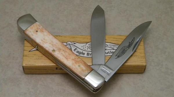 Parker Cut Co Surgical Steel Japan Bone Eagle Brand 95149 Trapper Knife in Box