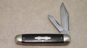 Schrade Cut. Co. Walden NY Ebony Wood Jack Knife