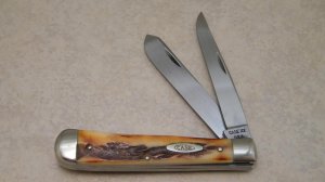 Case XX USA 1965-1969 Stag 5254 Muskrat Blade Trapper Knife