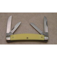 Buck USA Model 322 Yellow Congress Knife c.1995 SFO for Smoky Mountain Knife Works Made by Camillus Buck USA Model 322 Yellow Congress Knife c.1995 SFO for Smoky Mountain Knife Works Made by Camillus