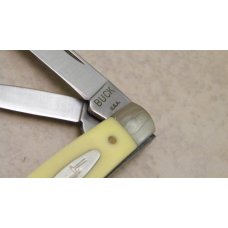 Buck USA Model 322 Yellow Congress Knife c.1995 SFO for Smoky Mountain Knife Works Made by Camillus Buck USA Model 322 Yellow Congress Knife c.1995 SFO for Smoky Mountain Knife Works Made by Camillus