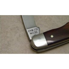 Western USA Stainless W236 Wood Muskrat Knife Western USA Stainless W236 Wood Muskrat Knife