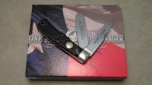 Camillus USA Delrin Texas Ranger Jumbo Trapper Knife in Box
