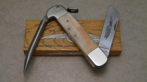 Parker Cut Co Surgical Steel Japan Bone Eagle Brand Marlin Spike Riggers Knife in Box