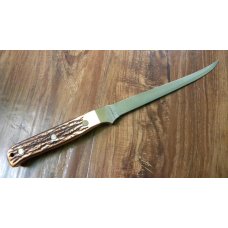 Schrade + USA 167UH Staglon Uncle Henry Steelhead Fillet Knife & Sheath in Box