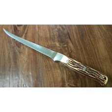 Schrade + USA 167UH Staglon Uncle Henry Steelhead Fillet Knife & Sheath in Box