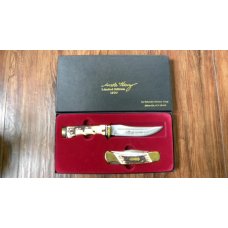 Schrade USA 153UH & LB7 Uncle Henry Limited Edition Gold Rush Knife & Sheath Set in Box c.1980 Schrade USA 153UH & LB7 Uncle Henry Limited Edition Gold Rush Knife & Sheath Set in Box c.1980