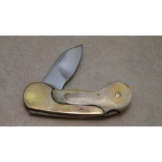Olsen OK H.C.,MI. 511 Stag & Brass Folding Lockback Knife and Pouch Olsen OK H.C.,MI. 511 Stag & Brass Folding Lockback Knife and Pouch
