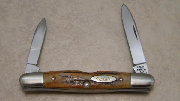 Case XX Stainless USA 10 Dot (1970) Stag 05263 Eisenhower Knife Case XX Stainless USA 10 Dot (1970) Stag 05263 Eisenhower Knife