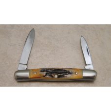Case XX Stainless USA 10 Dot (1970) Stag 05263 Eisenhower Knife Case XX Stainless USA 10 Dot (1970) Stag 05263 Eisenhower Knife