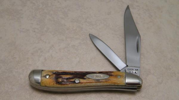 Case XX USA 1965-1969 Stag 5220 Peanut Knife Case XX USA 1965-1969 Stag 5220 Peanut Knife