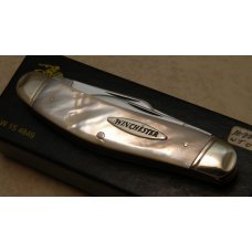 Winchester Trademark USA 1998 Pearl 4849 Sowbelly Knife in Box Winchester Trademark USA 1998 Pearl 4849 Sowbelly Knife in Box