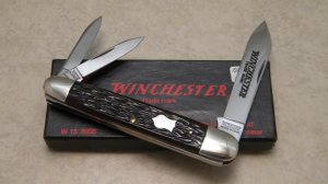 Winchester Trademark USA 1991 Bone 3995 Whittler Knife in Box