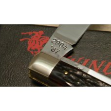 Winchester Trademark USA 1987 Bone 2904 Slimline Trapper Farmers Jack Knife in Box Winchester Trademark USA 1987 Bone 2904 Slimline Trapper Farmers Jack Knife in Box