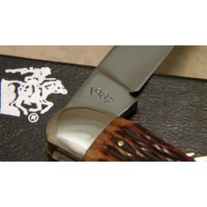 Winchester Trademark USA 1987 Brown Bone Toothpick Knife in Box Winchester Trademark USA 1987 Brown Bone Toothpick Knife in Box