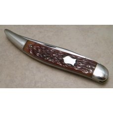 Winchester Trademark USA 1987 Brown Bone Toothpick Knife in Box Winchester Trademark USA 1987 Brown Bone Toothpick Knife in Box