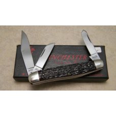 Winchester Trademark USA 1987 Bone 3964 Stockman Knife in Box Winchester Trademark USA 1987 Bone 3964 Stockman Knife in Box