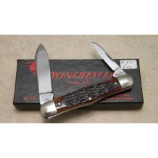 Winchester Trademark USA 1990 Bone 2903 Swell Center Pen Knife in Box Winchester Trademark USA 1990 Bone 2903 Swell Center Pen Knife in Box