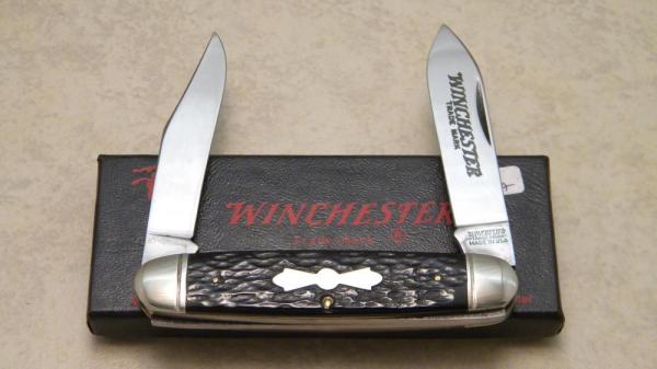 Winchester Trademark USA 1988 Bone 2991 Moose Knife in Box Winchester Trademark USA 1988 Bone 2991 Moose Knife in Box