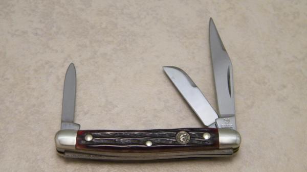 Hen & Rooster Bertram Cutlery Rostfrei Bone Little Stockman Knife Hen & Rooster Bertram Cutlery Rostfrei Bone Little Stockman Knife