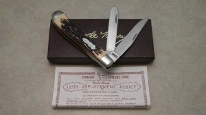 Schrade + USA 285UH Uncle Henry Staglon Pro Trapper Knife in Box