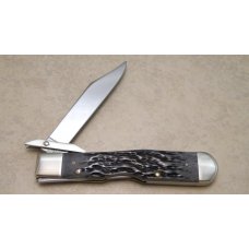 Case XX USA 2002 Black Bone 6111 1/2 L SS Cheetah Knife