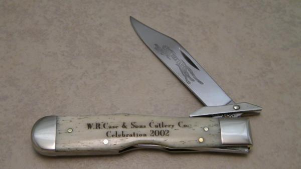 Case XX USA 2002 W.R. Case & Sons Cutlery Co. Celebration Bone 6111 1/2 L SS Cheetah Knife Case XX USA 2002 W.R. Case & Sons Cutlery Co. Celebration Bone 6111 1/2 L SS Cheetah Knife