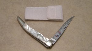 Winchester Trademark USA 1990 CC Pearl 1924 Toothpick Knife in Box Mason Dixon Knife Club 1 of 100