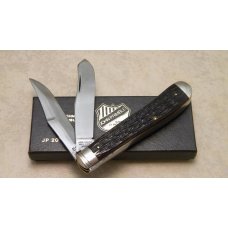 John Primble India Steel Works 1989 Bone 5137 Trapper Knife in Box